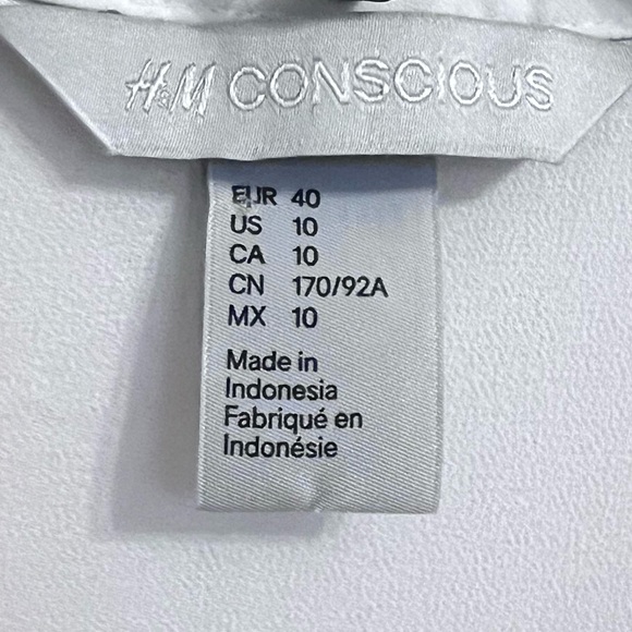 White Butterfly Sleeves Blouse (Size 10) - Picture 3 of 5